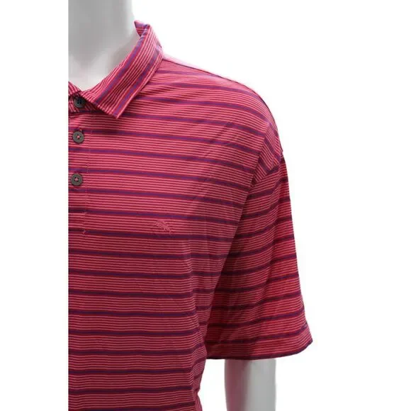 Tommy Bahama Mens Striped Polo Shirt Pink Blue Size Extra Extra Extra Large Big - Picture 2 of 7